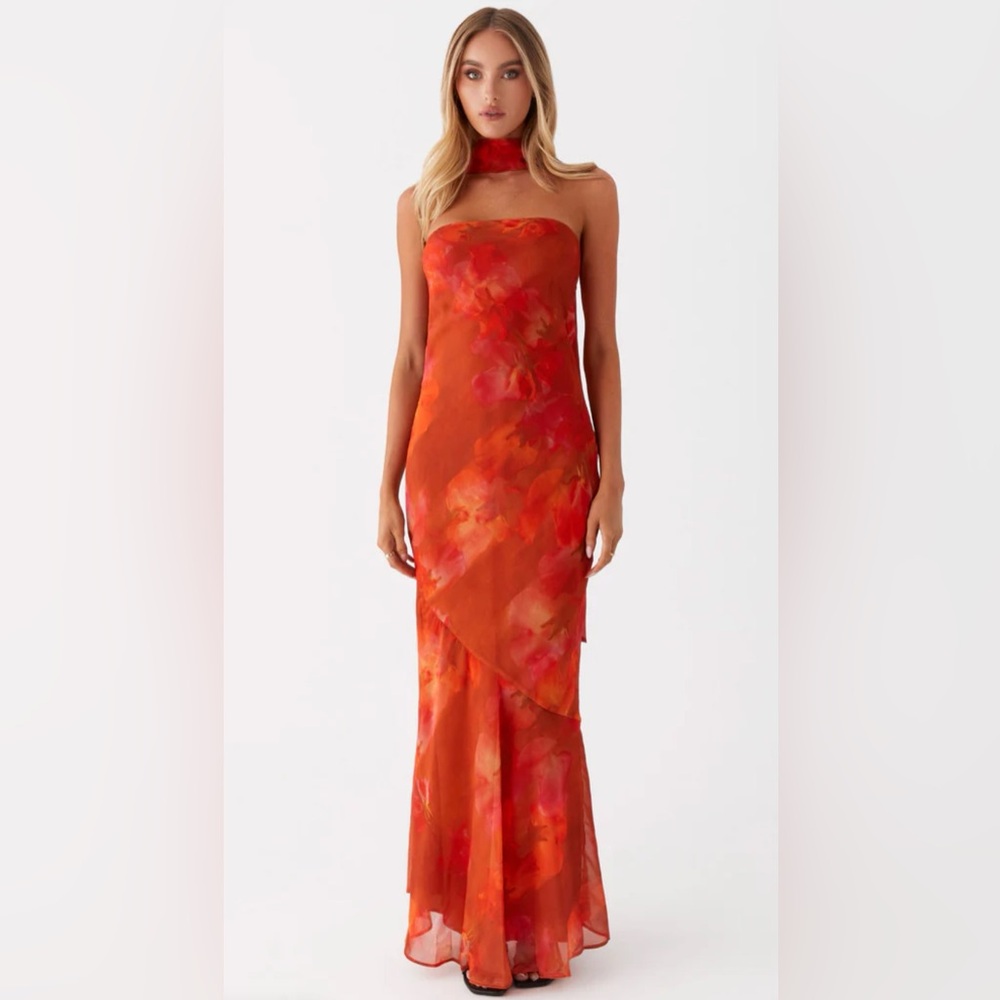 Peppermayo Pagoda Maxi Dress - Amber